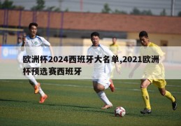 欧洲杯2024西班牙大名单,2021欧洲杯预选赛西班牙