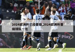 2024欧洲杯已经晋级,2024欧洲杯晋级球队一览